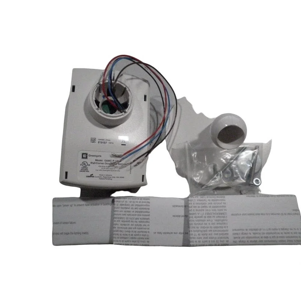 1200 sf. DC Passive Infrared Occupancy & Vacancy Sensor Wall Corner Mount, White